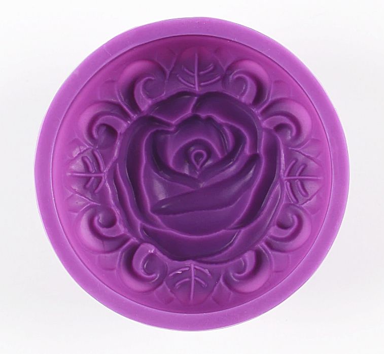 Kulatá silikonová forma Růže 01
